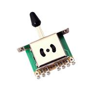 Abaodam Port Switch Tip Aluminum Alloy Guitar Pickup Selector Black for Electric Guitars and Bass Complete Plastic Tip and Screws