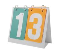 Abaodam Portable 2-Digit Flip Scoreboard Waterproof Tabletop Score Keeper for Multi-Sport Games Indoor Outdoor Card Basketball Football Tennis Soccer