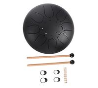 Abaodam Portable 6-inch 8-tone Steel Tongue Drum for Children and Adults, Multi-purpose Hand Percussion Instrument Made of Titanium Steel Alloy with Finger Cot, for Meditation and Music