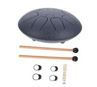 Abaodam Portable 6-inch Ethereal Tongue Drum Set with 8 Tones, Crafted from Titanium Steel Alloy and Wood, Not Easy to Be Corroded, for Children and Professional Players