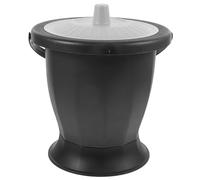 Abaodam Portable Adult Toilet Spittoon Handle and Lid Chamber Pot for Elderly Night Urinal and Bedpan for Home Use