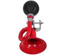 Abaodam Portable Bike Horn for Adults with Crisp Loud Sound Manual Press Ball Design Compatible with Mountain Road Urban Bikes Easy Handlebar Mount Outdoor Cycling Accessory