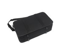 Abaodam Portable Black Canvas Clarinet Carrying Case with Strap, Padded Soprano Clarinet Storage Holder Bag for Music Instrument Transport and Gig Use