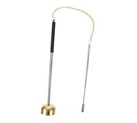 Abaodam Portable Buddhist Hand Bell and Crisp Sound, Silver Brass and Stainless Steel Dharma Ritual Utensil for Meditation Room and Spiritual Practice, Lightweight Temple Chime