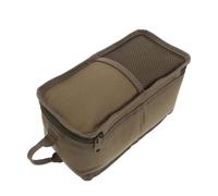 Abaodam Portable Camping Lantern Storage Bag with Mesh Pockets for Organizing Wicks and Tools, Sturdy Polyester Oil Lantern Pouch for Extended Outdoor Journeys and Hiking