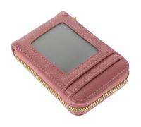 Abaodam Portable Card Organizer Zipper Pouch Small Card Holder Bag for Business with Reasonable Capacity and Classic Design Suitable for Teachers Students Nurses Office Workers