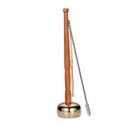 Abaodam Portable Copper Yin Qing for Meditation and Sound Healing Crisp Tone Durable Design for Spiritual Practices and Temple Use