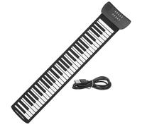 Abaodam Portable Digital Keyboard Piano 61 Keys Electronic Hand Roll Piano for Children Boys and Girls Students