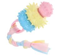 Abaodam Portable Dog Chew for Puppies, Braid-shaped Polyester Teething That Diverts Attention from Biting Furniture, Food Hidden Suitable for Playing Alone at Home