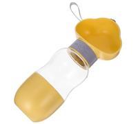 Abaodam Portable Dog Water Bottle Food Container Adorable Pet Dispenser for Travel Leak Design Easy One-second Release for Outdoor Adventures for Hydrating and Feeding Dogs