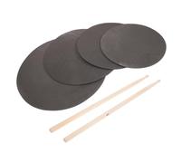 Abaodam Portable Drum Practice Pad Kit with Ergonomic Drumsticks Multi Quiet Mute Pads for Snare and Jazz Drummers Silent Drum Mute Set for Beginners and Adults
