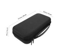 Abaodam Portable Dual Microphone Case with Shockproof Interior for Travel and Outdoor Activities Lightweight Mic Holder for Wireless Systems Cable Organizer for Karaoke and Presentations