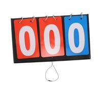 Abaodam Portable Flip Scoreboard for Volleyball Basketball Table Tennis PVC Sports Score Keeper with Clear Visible Display Multi-purpose Manual Score Flipper for Softball and Indoor Games