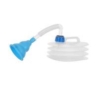 Abaodam Portable Foldable Car Urinal Leakproof Travel Urine Bottle with Flexible Hose Funnel Unisex Potty for Men Women Emergency Outdoor Camping Bathroom