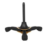 Abaodam Portable Foldable Clarinet and Flute Stand with Yellow Tripod Legs Metal Music Accessory Holder for Concerts Practice Rooms and Home Use