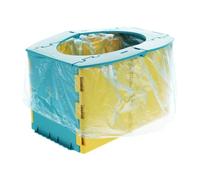 Abaodam Portable Folding Toilet for Travel and Car Use Training Potty with Thick Stable PP Plastic Safe Odorless Design for Over Years Convenient Lightweight Potty Seat