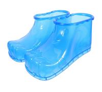 Abaodam Portable Foot Bath Soaker Shoes for Home Use Easy to Operate and Clean PVC Foot Spa Soak Boots Size 42 and Family Relaxation