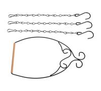 Abaodam Portable Iron Bird Stand 3 Chains Hanging Bird Perch and Iron Parrot Swing and Parrots for Training and Play