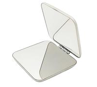 Abaodam Portable Lightweight and Foldable Design Double-sided Makeup Mirror Stainless Steel Mini Vanity Mirror with and High Definition and, Suitable for Outdoor Use Handbag