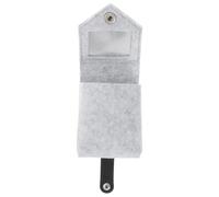 Abaodam Portable Mini Lipstick Storage Bag 4.5x3x2inch Felt Acrylic Anti-Falling Design for Women Outdoor Hiking with Built-in Small Mirror