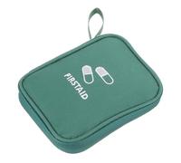 Abaodam Portable Mini Medicine Bag Small Oxford Emergency Kit for Travel and Home Lightweight Tiny Organizer with Opening Wear-Resistant Health Storage Pouch in Green