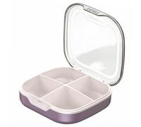 Abaodam Portable Mini Medicine Container for Travel Compact Pill Organizer Box with Large Capacity Environmental Sealed Storage for Medication Jewelry Easy to Carry Daily Holder