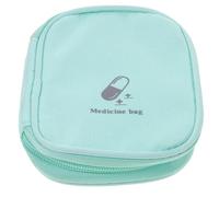 Abaodam Portable Mini Travel Medicine Storage Bag Compact Oxford Cloth Pill Pouch with Capacity for Daily Use and Business Trips Dust-Resistant Tiny Medication Organizer