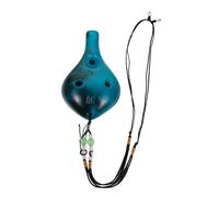 Abaodam Portable Ocarina Dolomite Musical Instrument Beginners Student Ocarina Flute Blue Bag for Travel and Practice