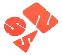 Abaodam Portable Orange Diving Line Marker Lightweight Plastic Safety Guide for Experienced Divers Underwater Use with Rectangle, Triangle, round Shapes for Location Marking