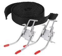 Abaodam Portable Paw Pole Climbing Spikes with Five Claws Anti-skid Fixing Tool Metal Tree Climbing Equipment with Thick Wide Foot Plates for Stable Safe Use in Forestry and Outdoor