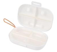 Abaodam Portable Pill Organizer Travel Case PP Medicine Storage Box with Divided Sections, Moisture-Proof and Dust-Proof Compact Design that Can be Placed in Backpack or Wallet