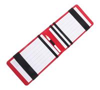 Abaodam Portable Pink PU Golf Scorecard Holder with Texture Compact Lightweight Scorekeeping Notebook for Golf Score Protection and Recording