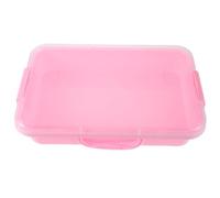 Abaodam Portable Pink Sensory Tray for Integrated Storage Ultralight Clay Mold Plastic Sandbox Organizer Tray for Creative Play and Fine Motor Skills Development