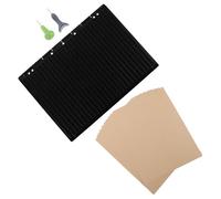 Abaodam Portable Plastic Braille Writing Board Rows Cells Braille Aid for Classroom Blind Student Learning Practice Board