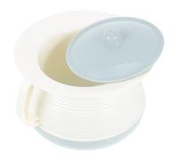 Abaodam Portable Plastic Urinal Pot with Lid Covered Night Urinal and Adult Chamber Pot for Elderly and Patients, Lightweight Bedpan for Home, Hospital, and Travel Use in Light Blue