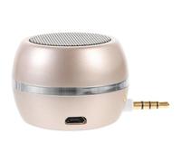 Abaodam Portable Plug in Speaker 3.5mm Aux Input for Laptop Desk | Plastic Shell, Built in Battery, Full Range Audio, Two Channel Output, Computer and Audio Device Use