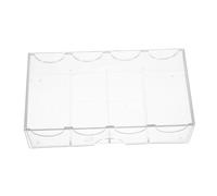 Abaodam Portable Poker Chip Case Acrylic Chip Tray for Poker Players Suitable for Home and Games Storage