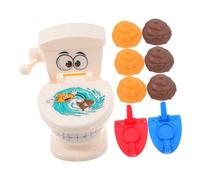 Abaodam Portable Poop Prank Set Compact Interactive Toilet Shoot Game for Adults Family Fun Enhancer Novelty Prank Props for Go Entertainment