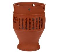 Abaodam Portable Porcelain Purple Sand Moxibustion Pot with Vent for Safe Heat Insulation Multifunctional Aroma Burner and Guasha Tool for Cervical Spondylosis Joint and Body Random Color