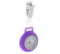 Abaodam Portable Professional Nurse Clock with Clip Lightweight Silicone Chest Watch for Medical Staff Convenient Timekeeping Accessory for Hospital and School Use Purple