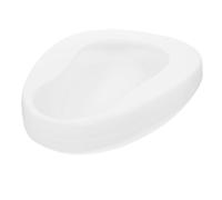 Abaodam Portable Providing Convenience and of Pp Material Comfort for Sturdy White Bedpan Made Improves Quality of Life Women Elderly Men for Hospital and Home Use