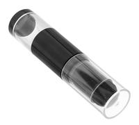Abaodam Portable Refillable Makeup Brush with Press-dispensing Powder Bottle, Lightweight Plastic Foundation Brush Suitable for Finishing Powder, for Travel and On-the-go Touch-ups