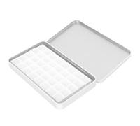 Abaodam Portable Reusable Watercolor Pan for Students 2ml White Tin Box