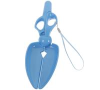 Abaodam Portable Scissors-shaped Pet Poop Scooper with High-tension Springs Lightweight Plastic Pooper Picker for Dogs Cats Easy One-handed Waste Pickup Tool for Indoor Outdoor Cleaning