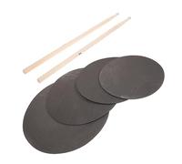 Abaodam Portable Silent Drum Practice Pad Kit with Foam Mute Pads, Wear Resistant Drum Set Accessories for Personal and Professional Use, for Drummers and Beginners