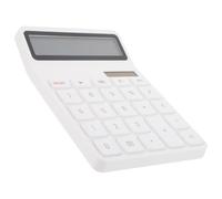 Abaodam Portable Solar Calculator Battery Powered and Students and Office Use with Large Display Practical Abs Desktop Calculator for School and Office Tasks