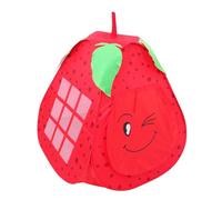 Abaodam Portable Strawberry Castle Play Tent for Indoor Use Foldable Game House with Spacious Design for Ages Easy Installation Smooth Surface and Creative Imagination Development