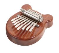 Abaodam Portable Thumb Piano Mini Size with Natural Wood Grain and Alloy Material Lightweight Adorable Instrument for Teaching Little Fingers Play and Music Accessory