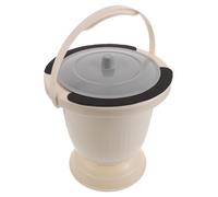 Abaodam Portable Urinal Bucket Travel Splashproof Plastic Bedpan with Lid Discreet Unisex Design for Elderly Patients Disabled Users Home Care