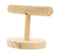 Abaodam Portable Wooden Parrot Perch Stand for Birds Non Slip Interactive Bird Training Playstand Conures and Budgies Decorative and Sturdy